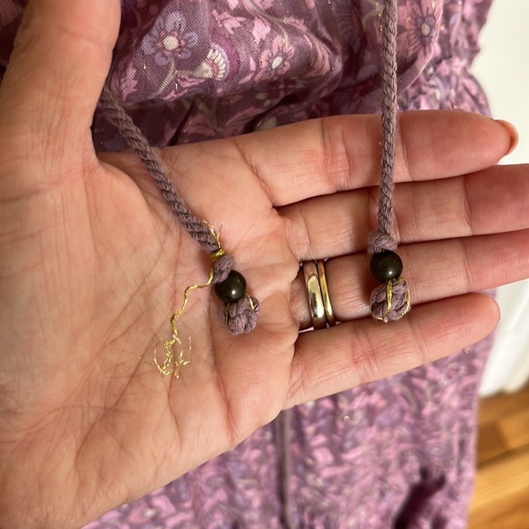 Spell Dahlia Tiered Midi Peasant Dress in Mulberry Pink/Purple Floral, Small EUC - Picture 11 of 16